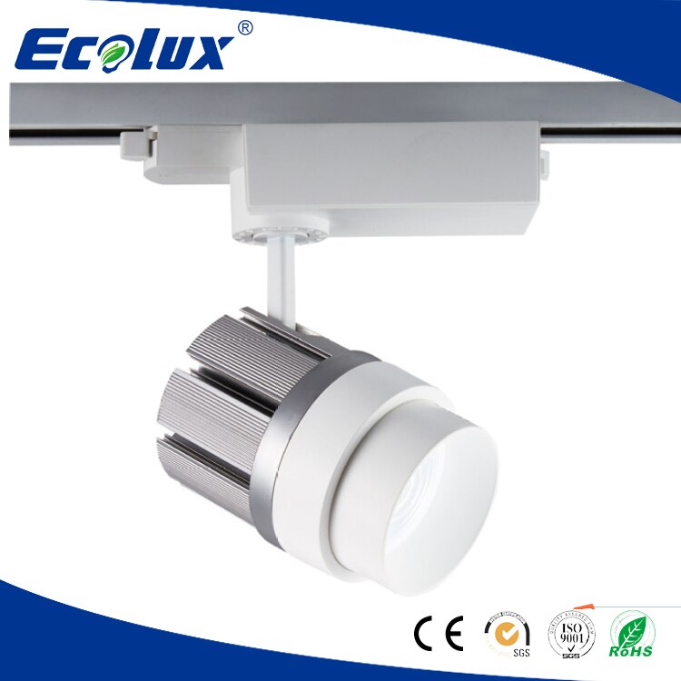 Dimbare 30 w Spoor Licht instelbare Focus hoek zilver zwart shell Kleding Schoenen Winkel Winkel Lamp Spoor Verlichting