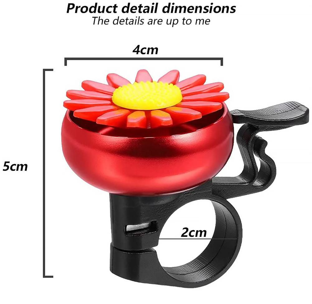 Multi-color Kids Funny Fietsbel Daisy Zonnebloem Hoorns Fiets Kinderen Meisjes Fietsen Ring Alarm Voor Stuur Legering Plastics