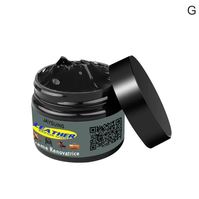 Bilvård flytande läder reparationssats auto komplementär soffkappa hemvård hål repa polera färg pasta färg sprickor  c0 r 2: Svart