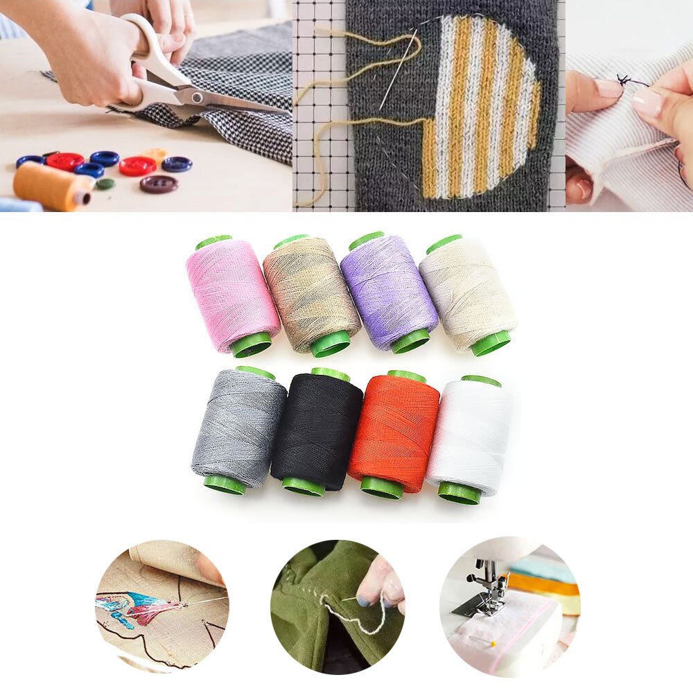 300m/Rotolo Filo per Cucire Poliestere Rocchetti Di Filo per Cucire Bobine kit per il cucito Fai Da Te A MANO E macchina Da Cucire Accessori