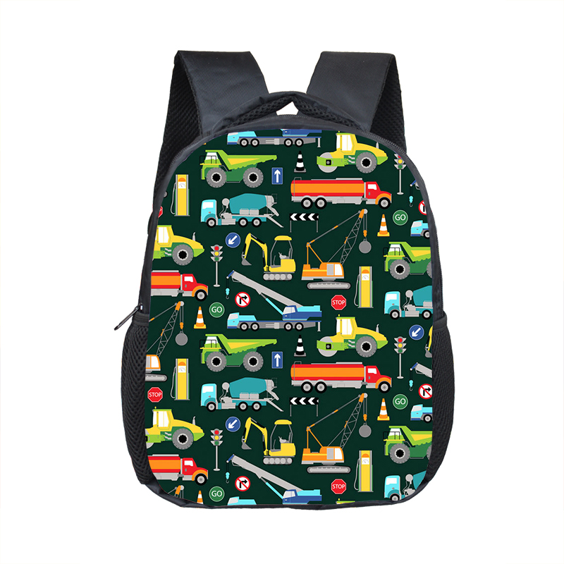 Sac à dos de dessin animé pour enfants, voiture, camion, Bus, école maternelle, Kawaii,: 12saiche21cw
