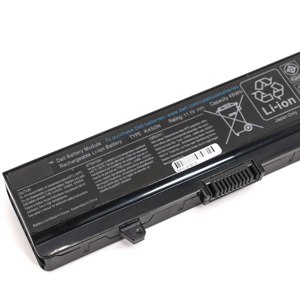 Batterie pour ordinateur portable Dell Inspiron (1525, 1526, 1545, 1546, 1750), GW252, GW240, GP952, PP42L, PP29L, PP41L, K450N, D608H, RU583
