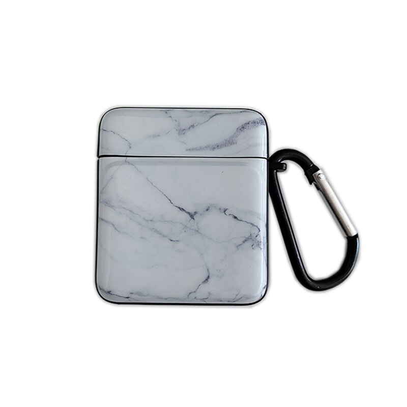 Marmeren patroon hoesjes voor originele apple airpods 1 2 oordopjes hoesje schattige hoes voor apple airpods 2 airpods 1 hoesje: 3