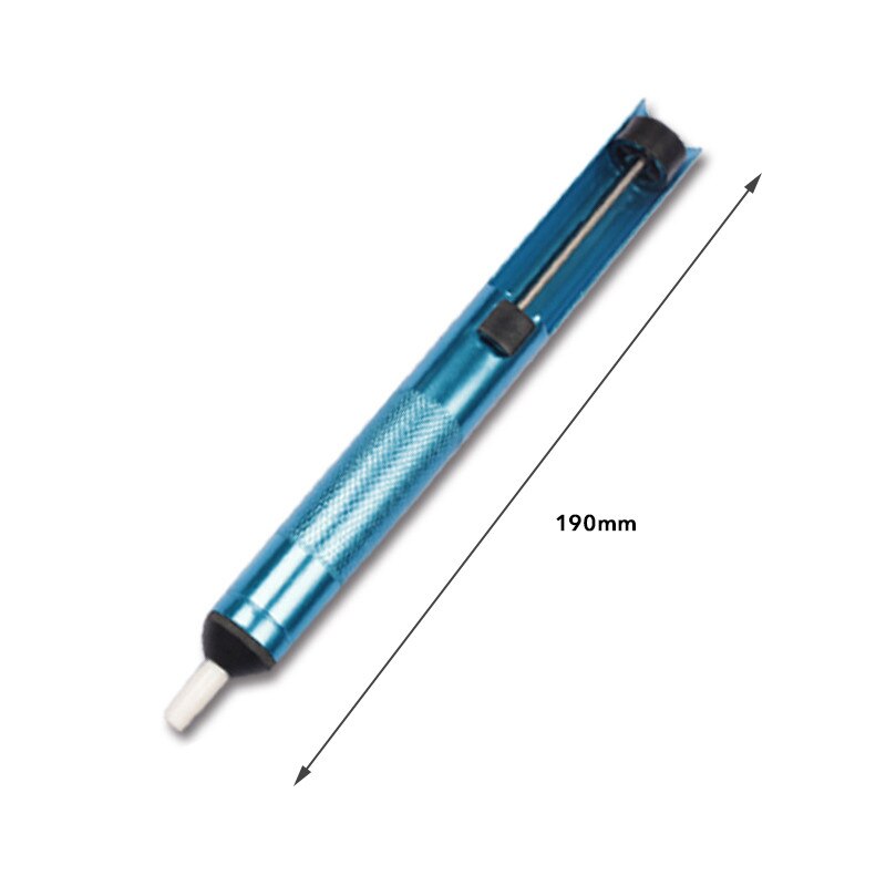 Electrician All aluminum Suction Device Desoldering Pump Black/Blue/Gold Remover Suction Removal Device Hand Welding Tools: blue
