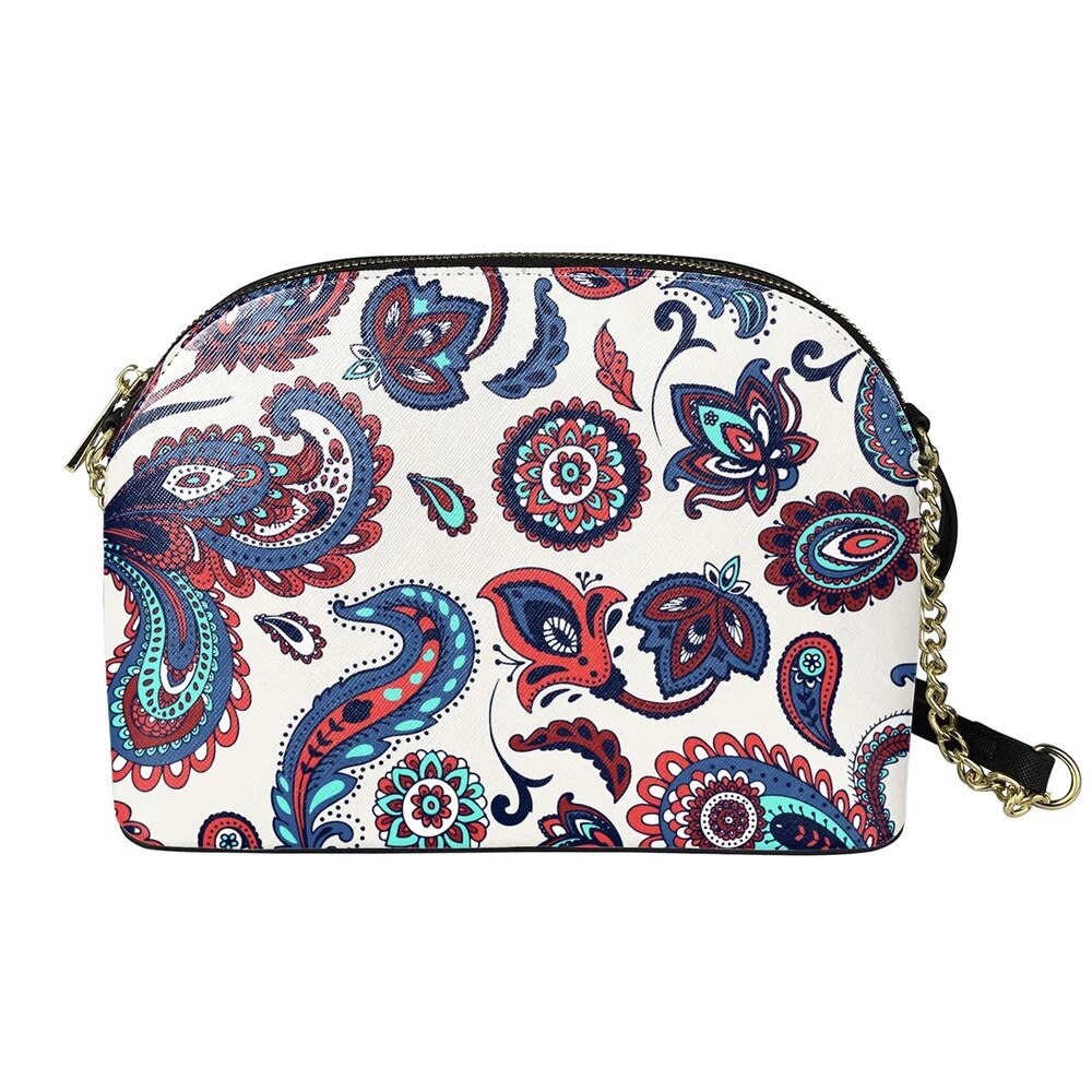 Forudesigns Pohnpei Polynesische Hibiscus Leaf Print Vrouwen Schouder Messenger Pouch Tassen Luxe Vrouwelijke Keten Koppelingen Purse