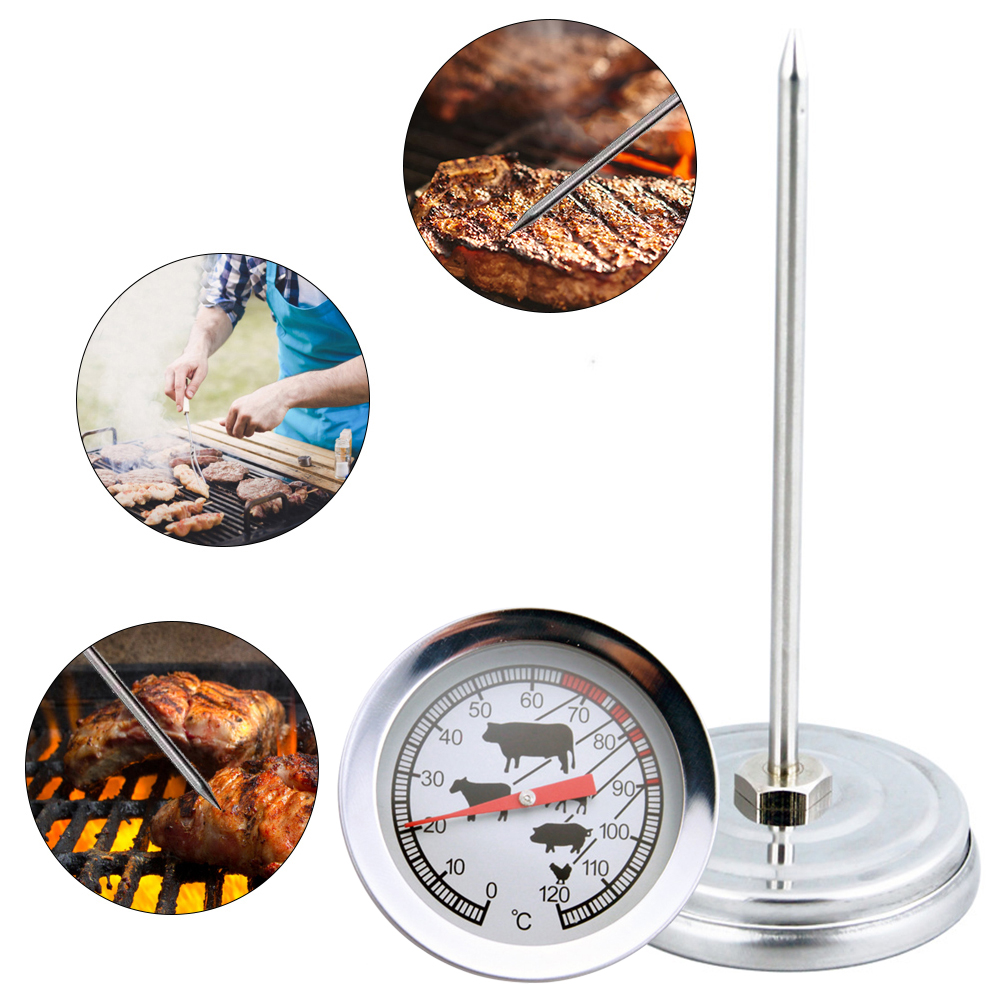 Kitchen Cooking Thermometer 304 Stainless Steel Probe Temperature Gauge Kitchen Cooking Coffee Food Thermometer