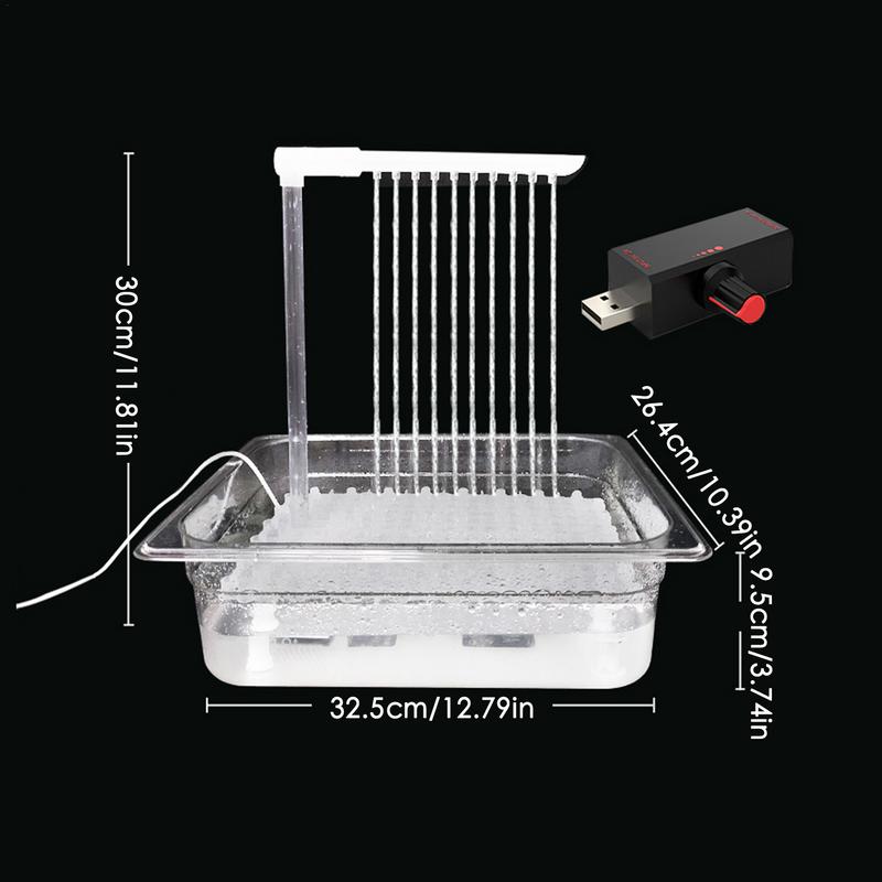 Bañera automática de ducha para pájaros, bañera automática para pájaros con regulador, piscina para mascotas pequeñas, loros y pájaros