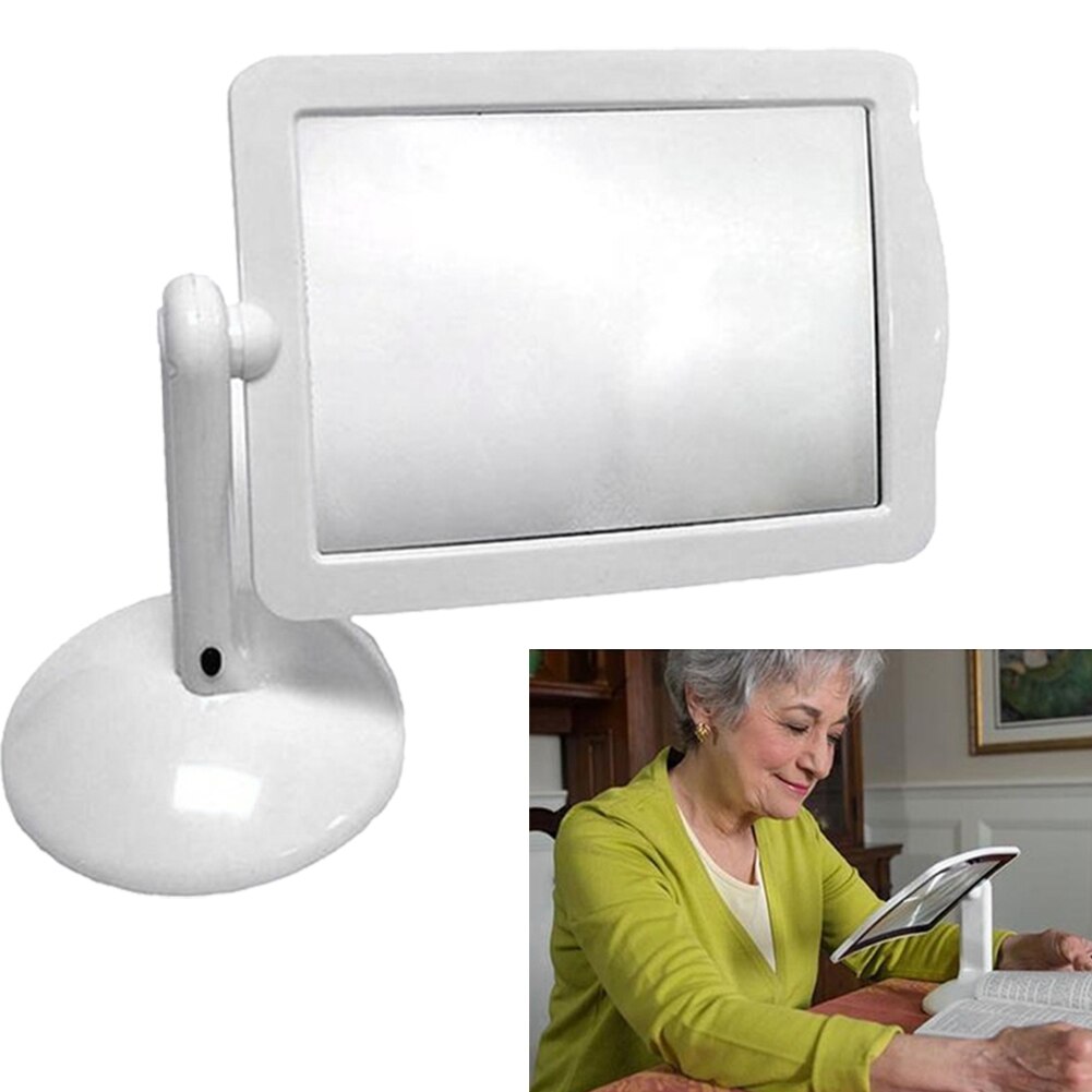 Brighter LED Screen Page Magnifier Reading Viewer Hands-Free LED Adjustable Magnifying Glass Brighter Reading Tools