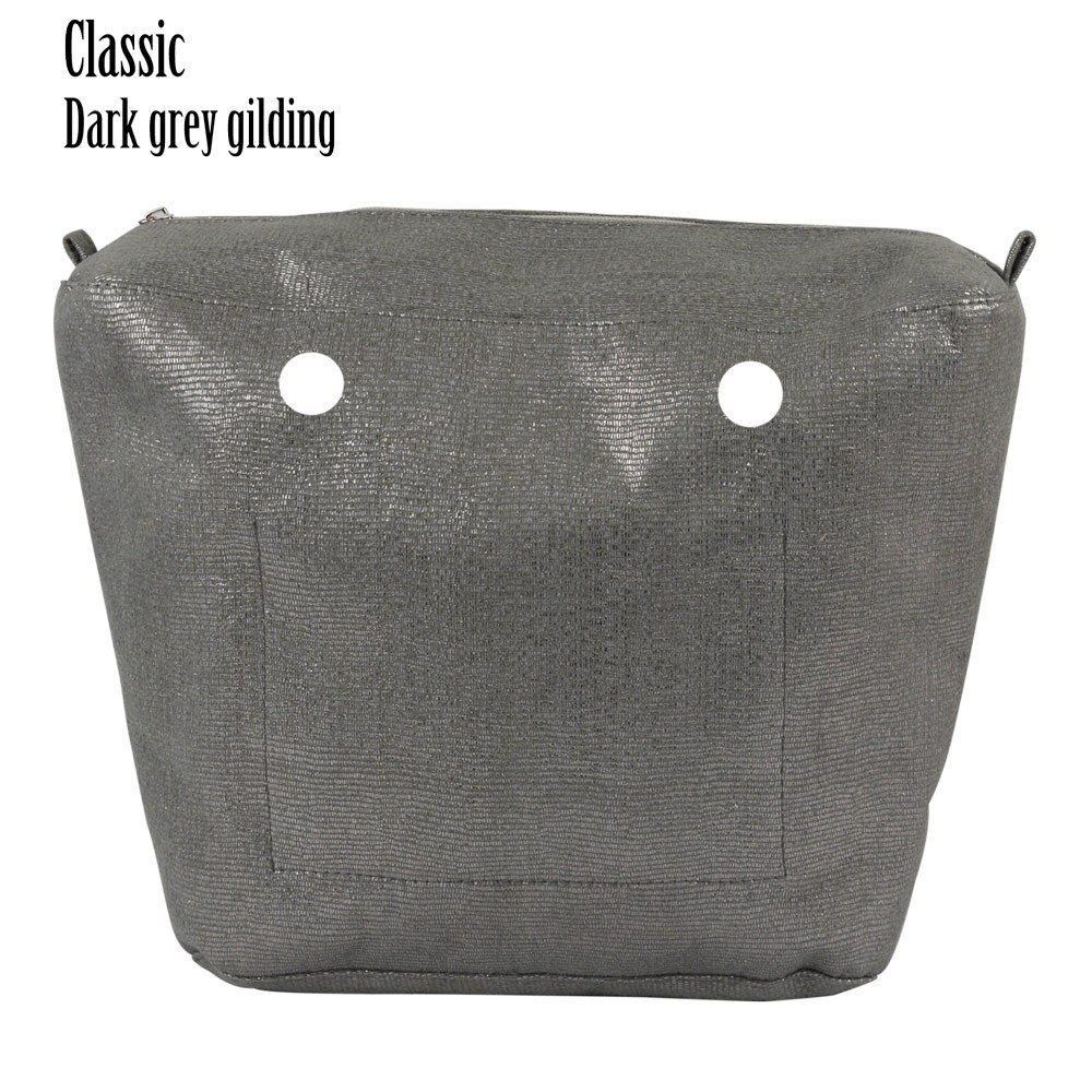 huntfun 1 pieza dorado impermeable Forro interior Obag encarte de colores para el clásico Mini O bolsa de mujeres bolsas bolsos de hombro: classic-dark grey