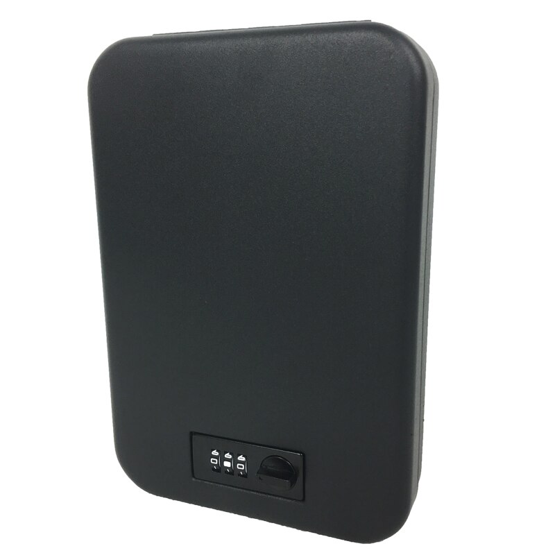 Portable Safe Key Car Interior Valuables Storage Box Steel Safe Car Safe Lockbox