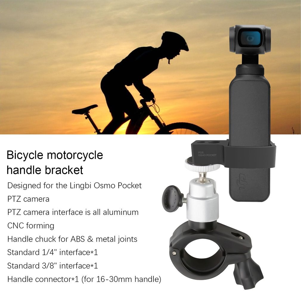 Motor Fiets Fiets Mount Houder Voor Dji Osmo Pocket Handheld Gimbal Camera Stabilizer Sport Montagebeugel Klem