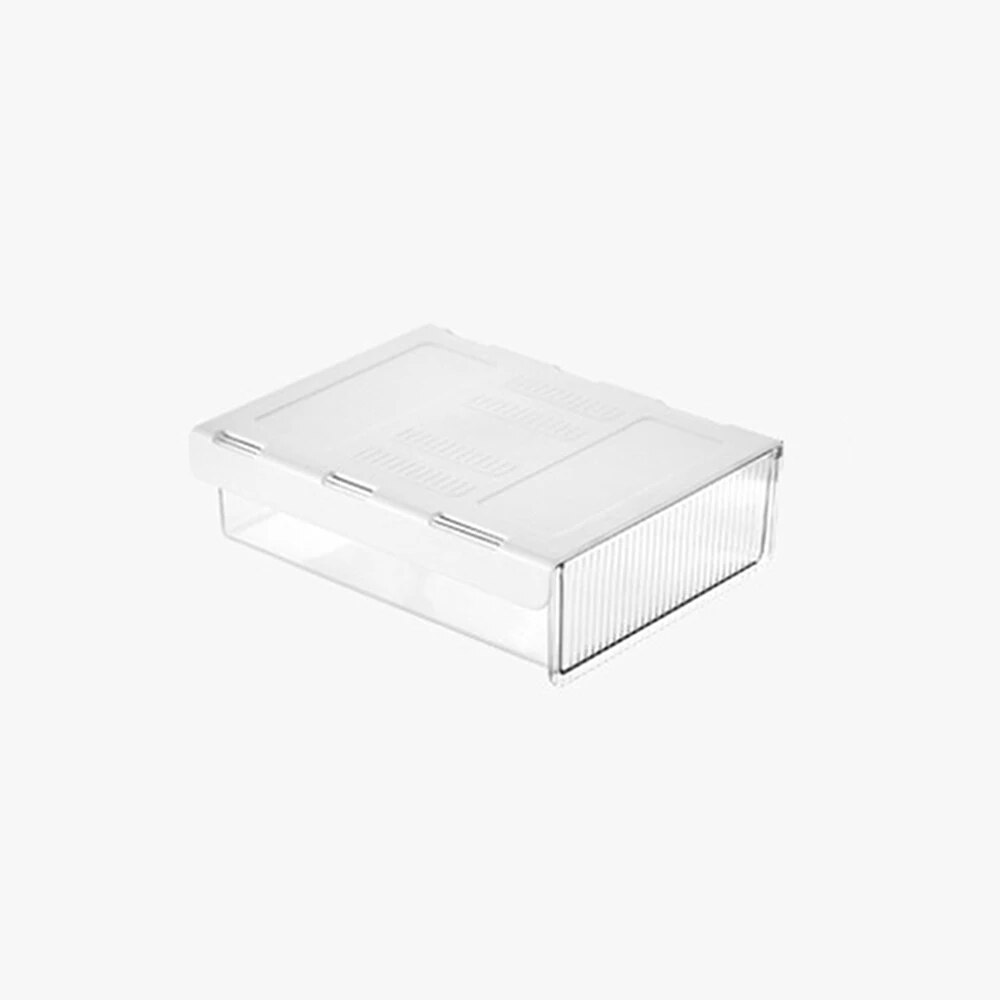 1PC Kantoor Kast Onder De Tafel Opberglade Uitschuifbare zelfklevende Lade Opbergdoos Verborgen Huishoudelijke Artikelen: Licht Groen