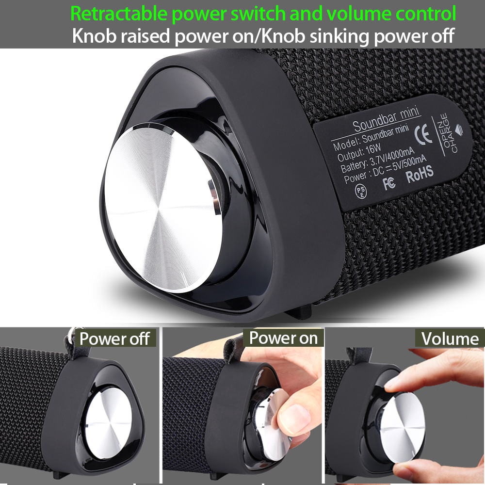 Good Bass Tv-Speaker Soundbar Wired Bluetooth Theater Home-Surround for PC And Outdoor waterproof loudspeaker