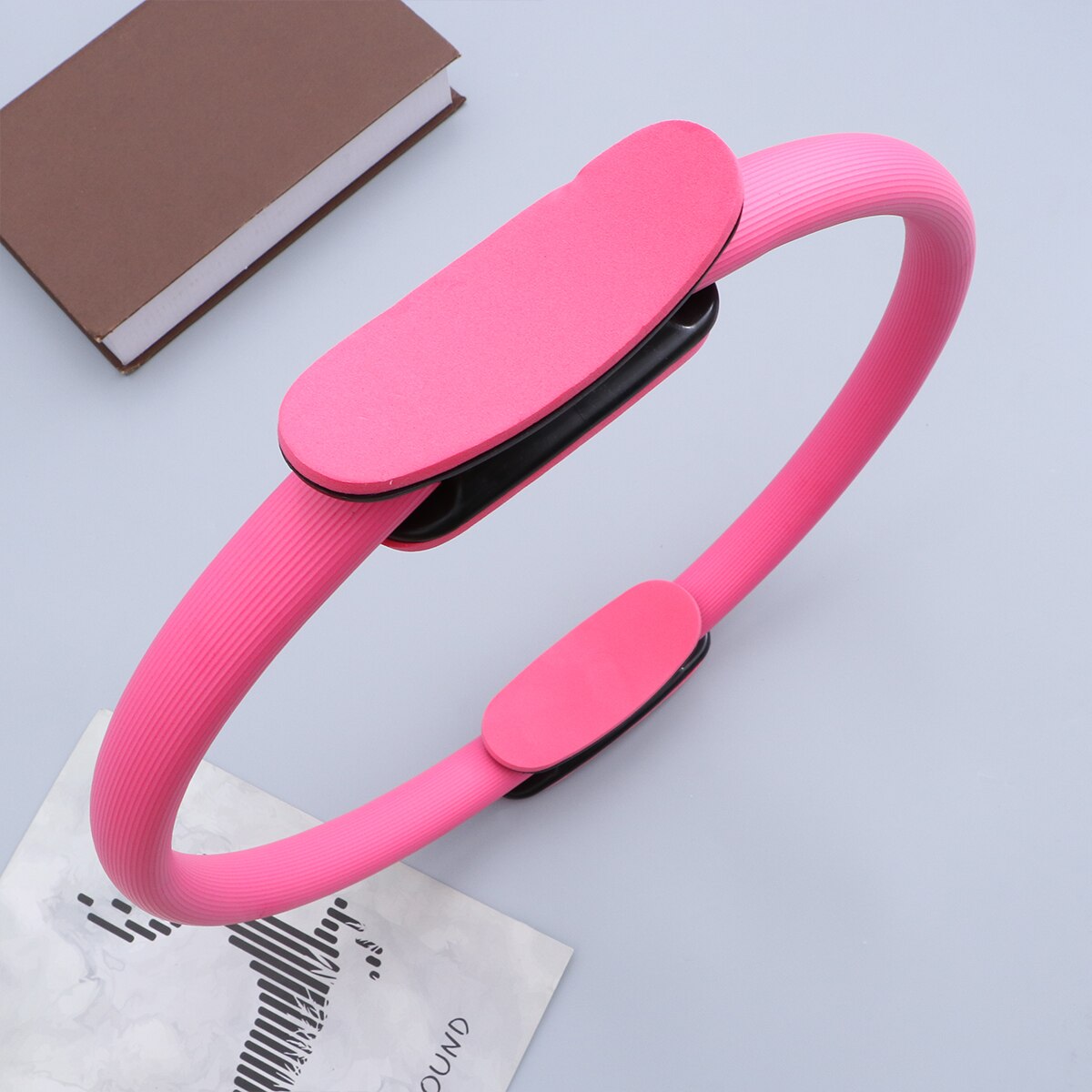 1pc Pilates Resistance Ring Yoga Circle Body Balance Fitness Assistant Gym Workout Accessories (Purple): Pink