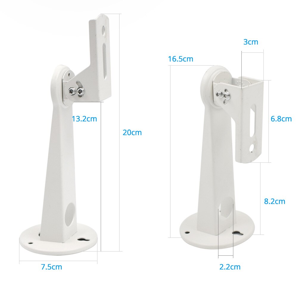 Support Mural Pour Projecteur Réglable - Bras Articulé Métal, Inclinaison 90°, Extensible 18-35 Cm, Compatibilité 1/4 Pouce, Charge 3 Kg