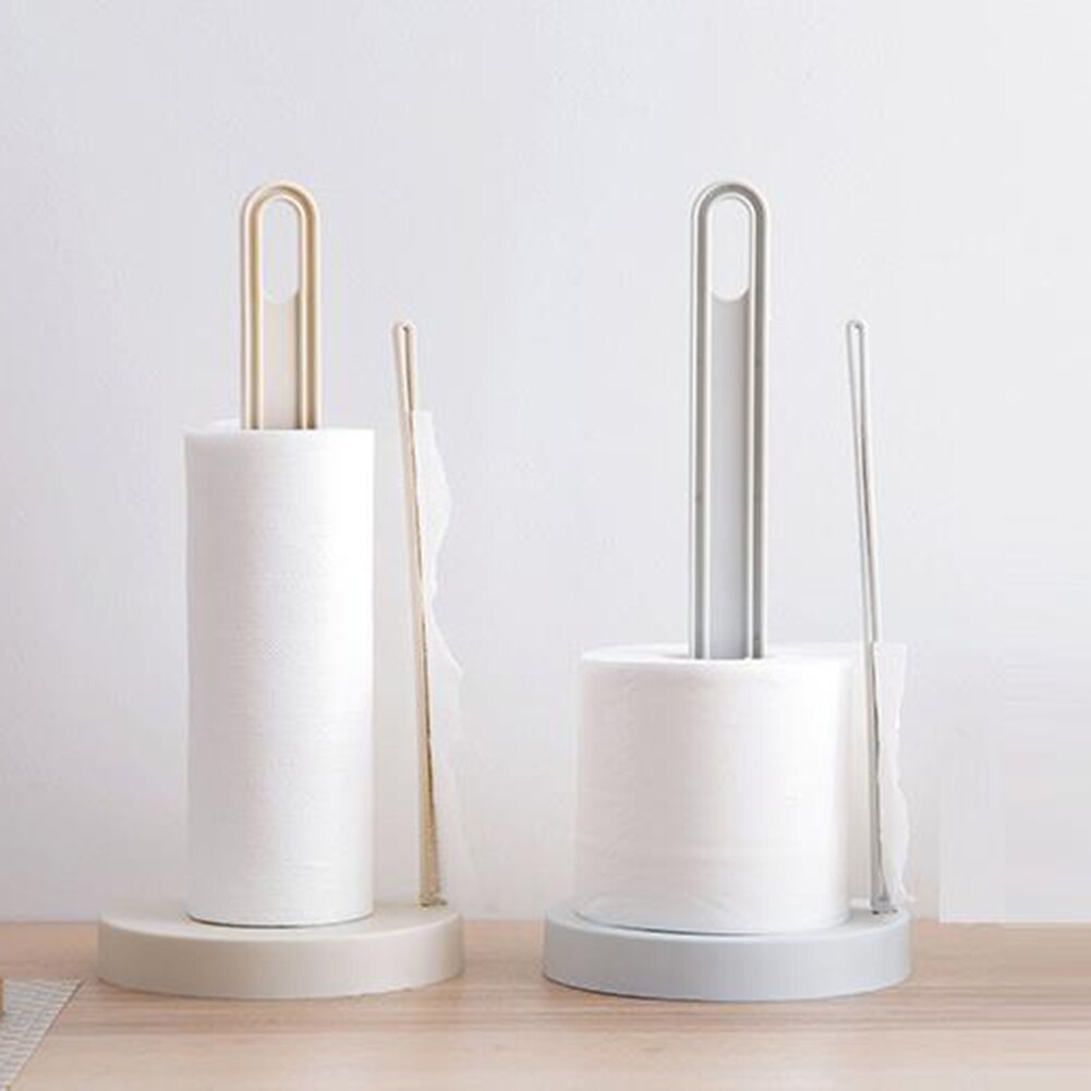 Soporte para papel de cocina, organizador de toallas de pie, dispensador de rollos extraíble para cocina, comedor