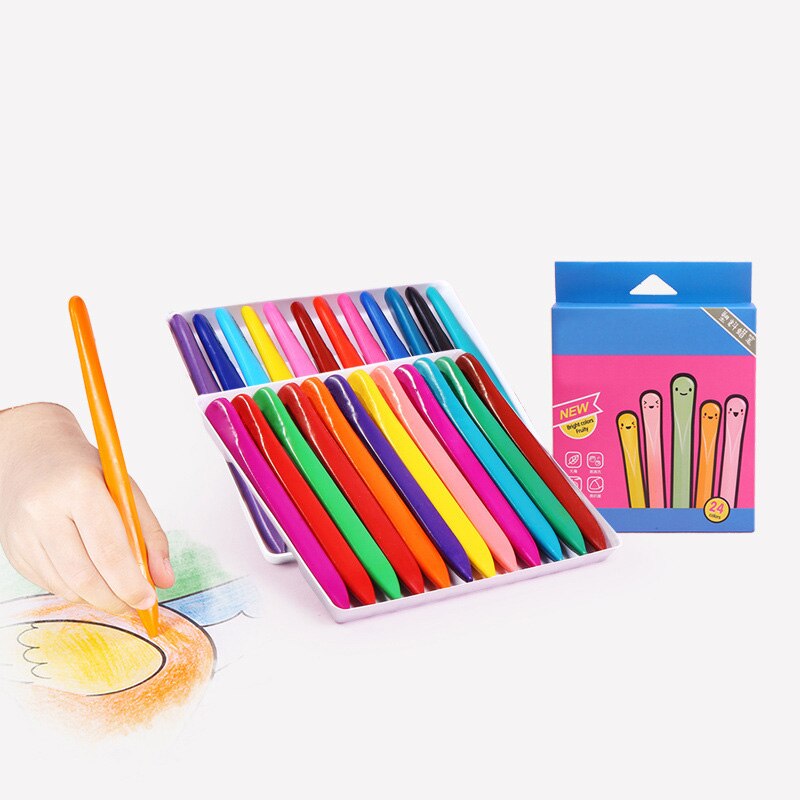 36 Colors Triangular Crayons Triangular Colouring Pencil for Students Kids Children KQS8