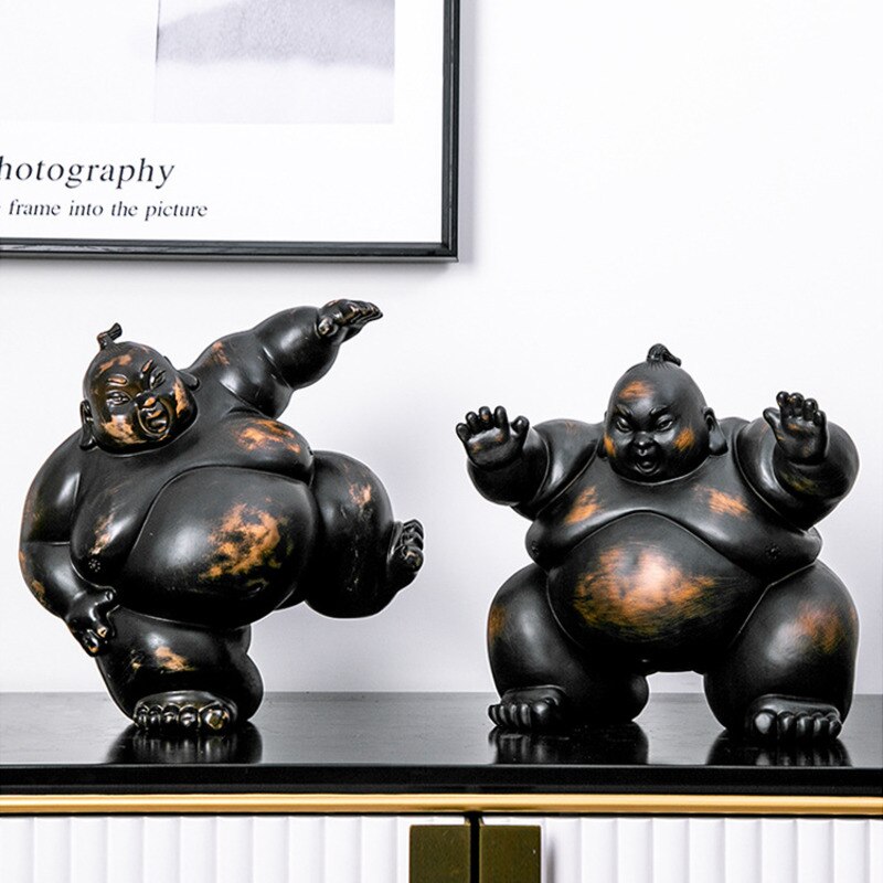 Sumo – décoration créative artisanale en résine, décoration de Restaurant japonais, créatifs pour la maison