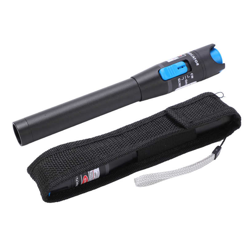 Fiber Optic Cable Tester, 50MW VFL Red Light Pin Cable Tester Detector Meter, LC Plug with Red Light Source, Visual Locator 50Km Fiber for Patch Cable SC FC ST E2000
