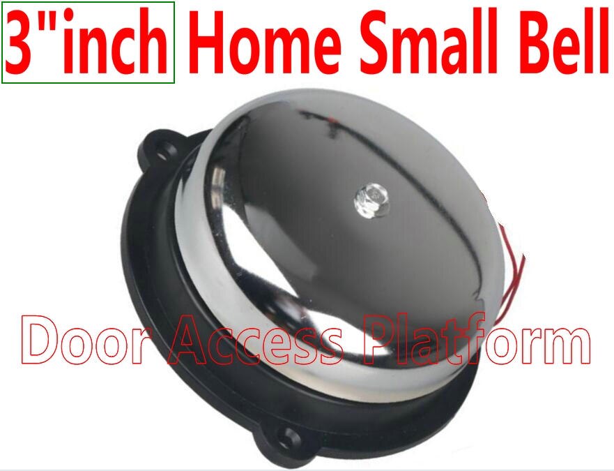 3" inch small size 95mmx55mm time ring Door Bell Ring,Power 220V clock in and clock out all by ring bell sound kit home bell kit
