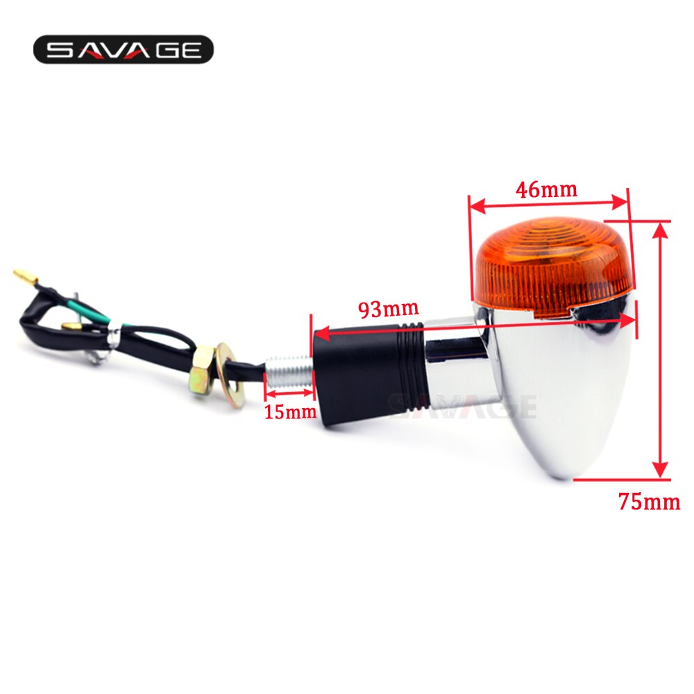 Luz indicadora de señal de giro para motocicleta, lámpara intermitente de giro para SUZUKI GSF 250/400/600/1200/S BANDIT RF600 RF900 GS500 DR650