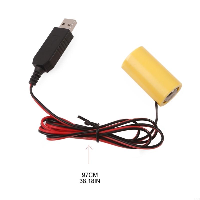 573a USB Power Converter Battery Vervang 4pcs 1.5V LR14 C