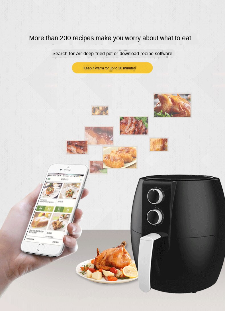 Air Deep-Fried Pot Deep Frying Pan Deep-Fried Pot Chips Machine