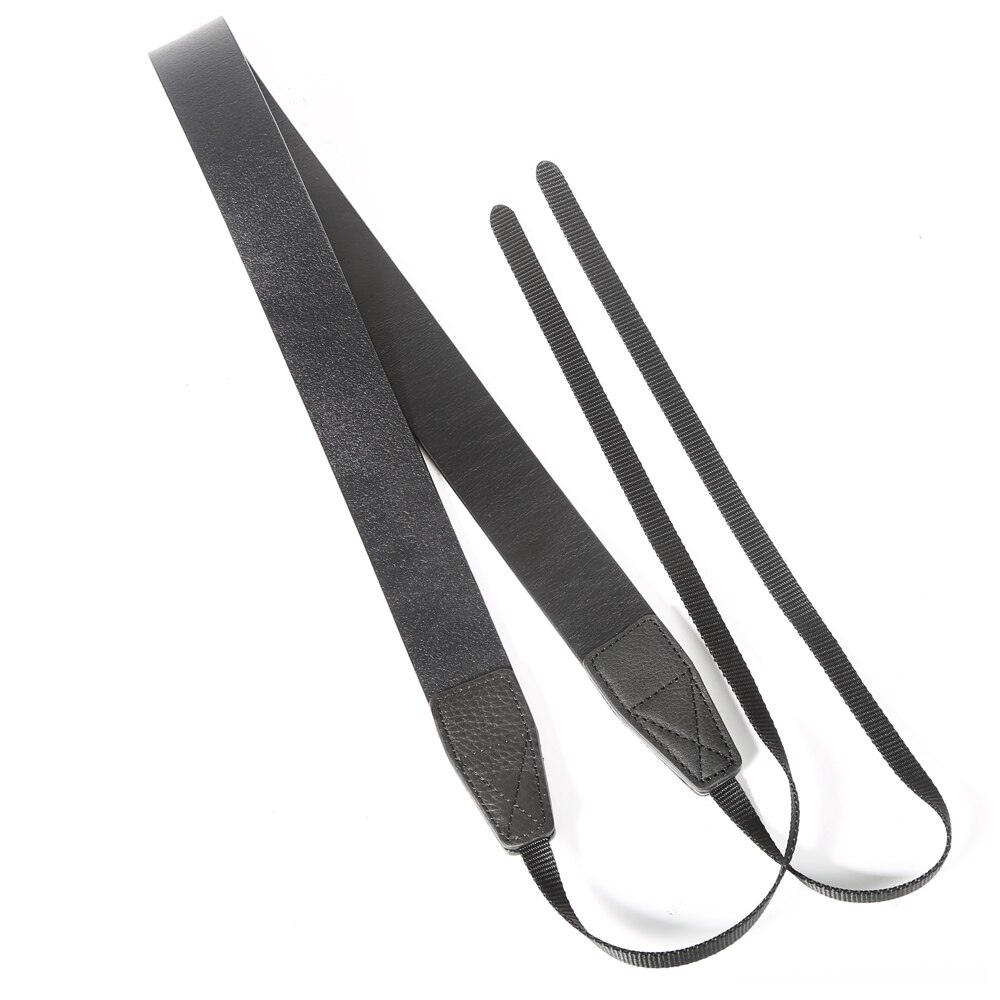 Thicker Version CANPIS Adjustable Universal Brown and Black Leather Strap with Shoulder Neck Support for DSLR Micro Camera