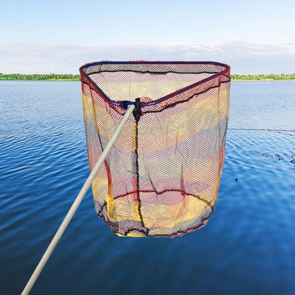 Fishing Landing Net Aluminum Alloy Folding Dip Net Circle Sturdy Easy to Carry for Boat Kayak Canoe and in Any Streams