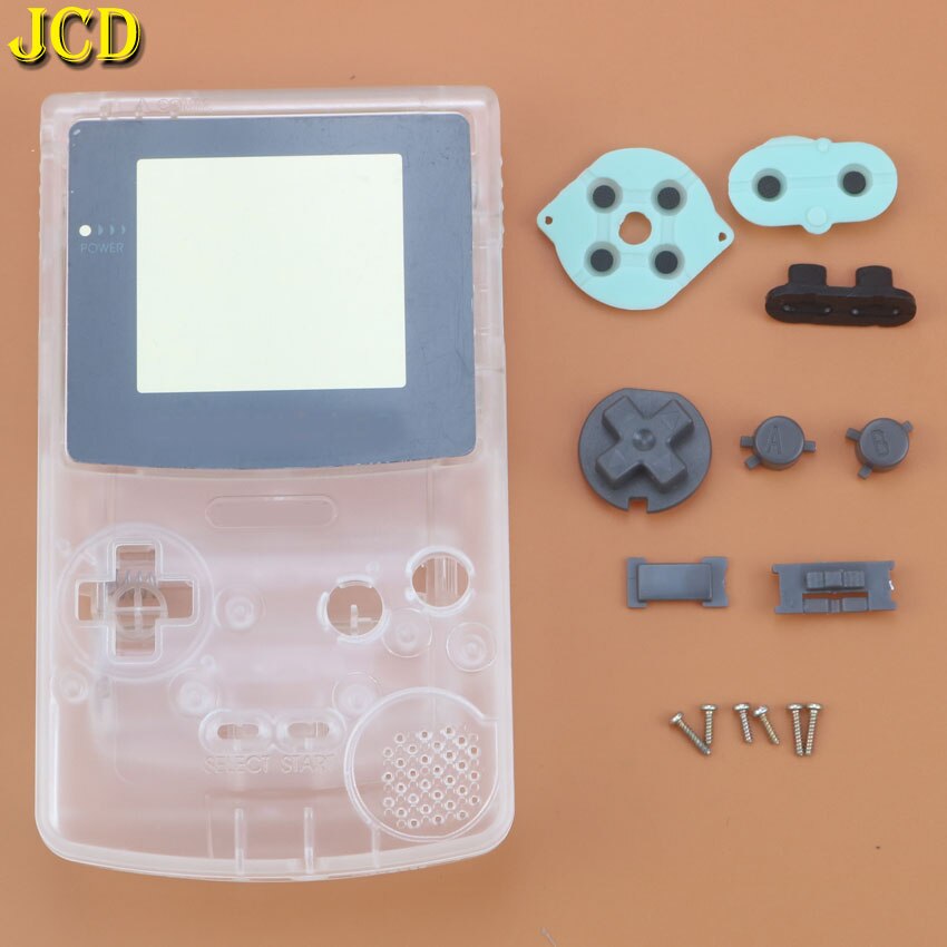 JCD 1PCS For Nintend GameBoy Color Game Replacement Case Plastic Shell Cover for GBC Console Full Housing Case: F