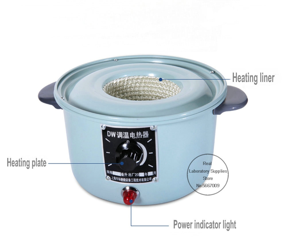 1 st elektronisk termoelektrisk värmare laboratorieutrustning elektrisk uppvärmningshylsa 250ml 500ml 1000ml för labanvändning