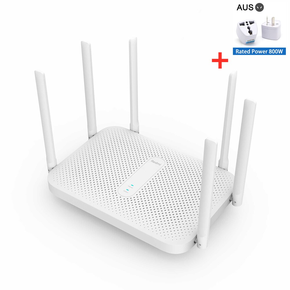 Original Xiaomi Redmi AC2100 Router Gigabit 2,4G 5,0 GHz Dual-Band 2033Mbps kabellos Router Wifi Verstärker 6 hoch gewinnen Antennen: hinzufügen AU Adapter