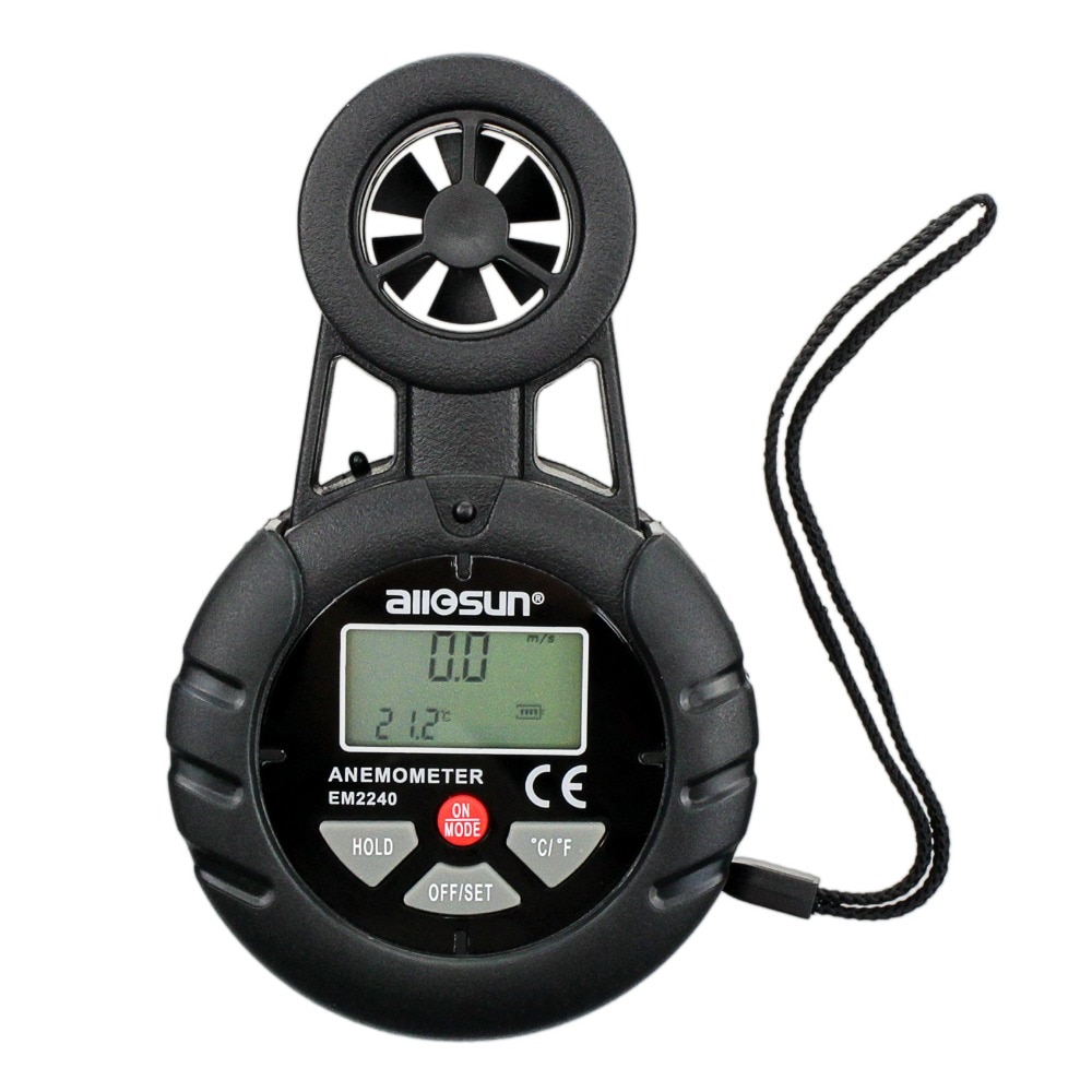 all-sun EM2240 Digital anemometer measure currentaverage or max.wind speed temperature measurement wind force indication tester
