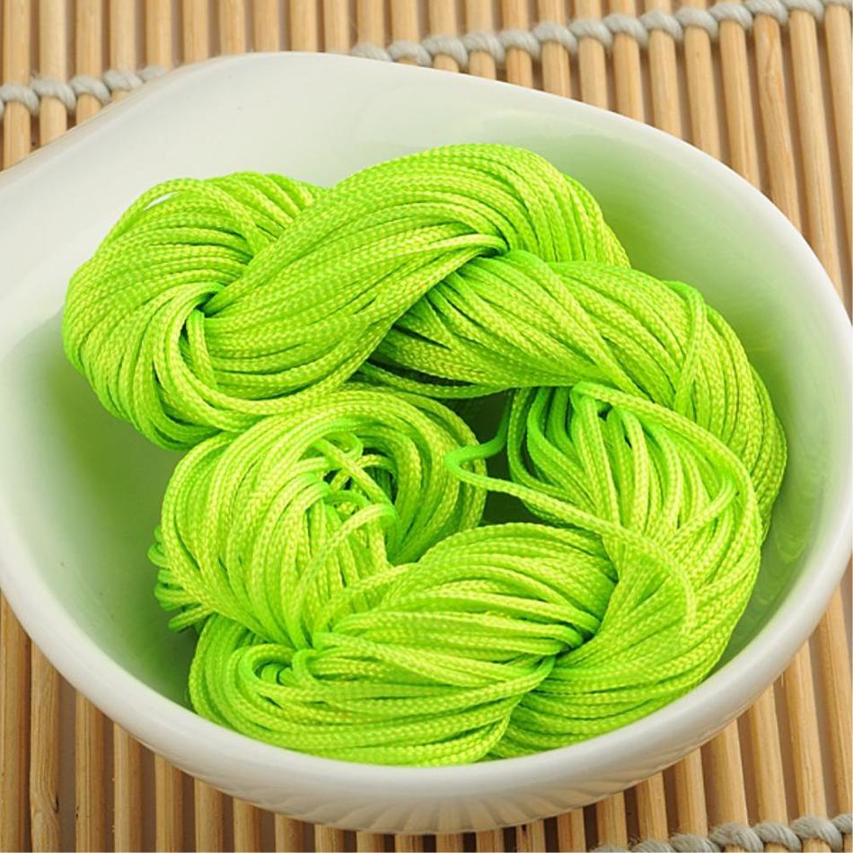 20M Shamballa Beads Bracelet Thread 1mm Polyester Cord Chinese Knot Macrame Rattail Cord For DIY Jewelry Findings: 16