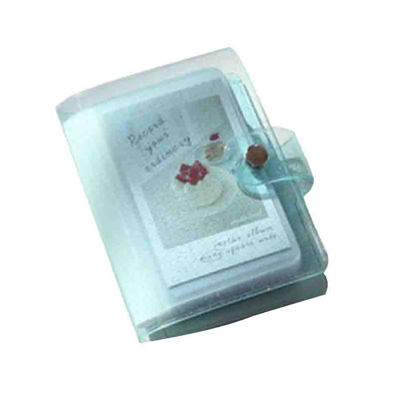 Jelly Kleur Fotoalbum Voor Mini Card Photo Sticker Album Mini Fotoalbum Foto Album Roze Transparant Glitter Kaarthouder tas