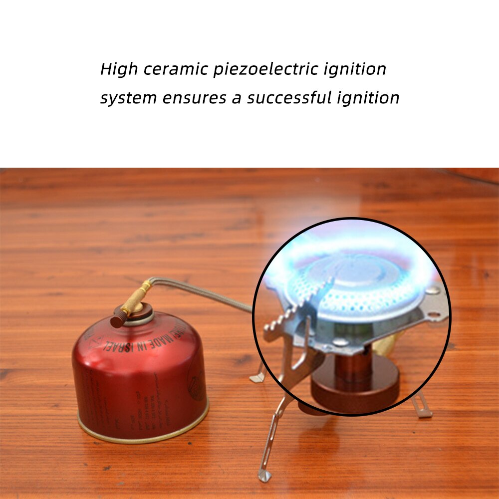 3500W Portable Outdoor Gas Stove Folding Electronic Gas Burner Camping Gas Stove Cooking Hiking Portable Cookware Split Stove