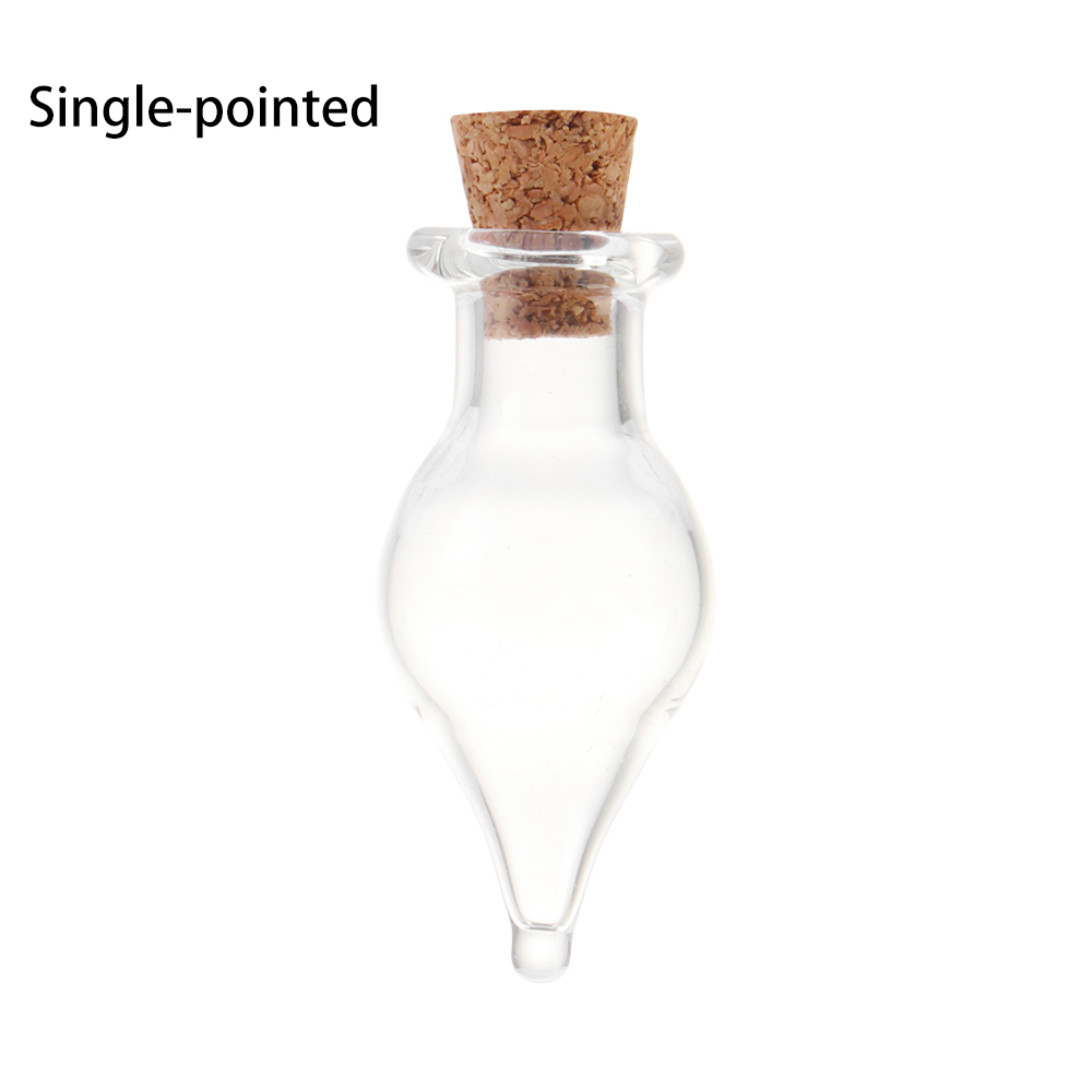 Mini bouteille de souhait en verre avec bouchon en liège, 10 pièces, petites bouteilles de souhait à dérive claires pour fête de mariage, fournitures de décoration de maison: 10HA