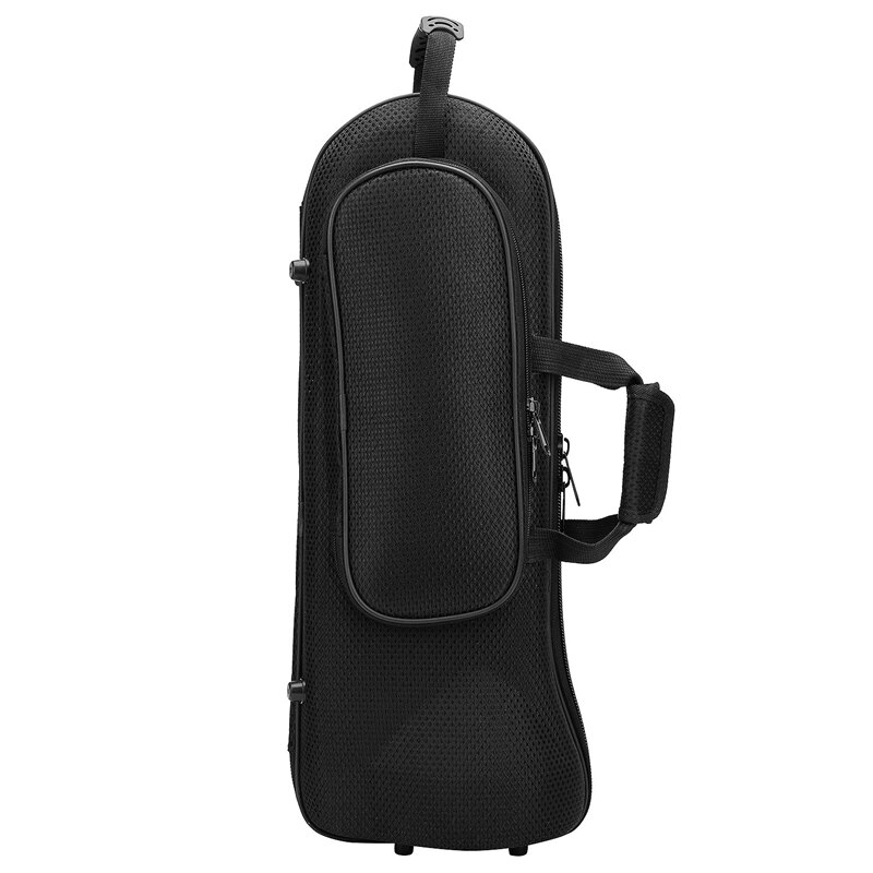 Trompet gigbag waterafstotend oxford doek zachte draagtas hard schuim katoen gevoerd met verstelbare schouderriem zwart