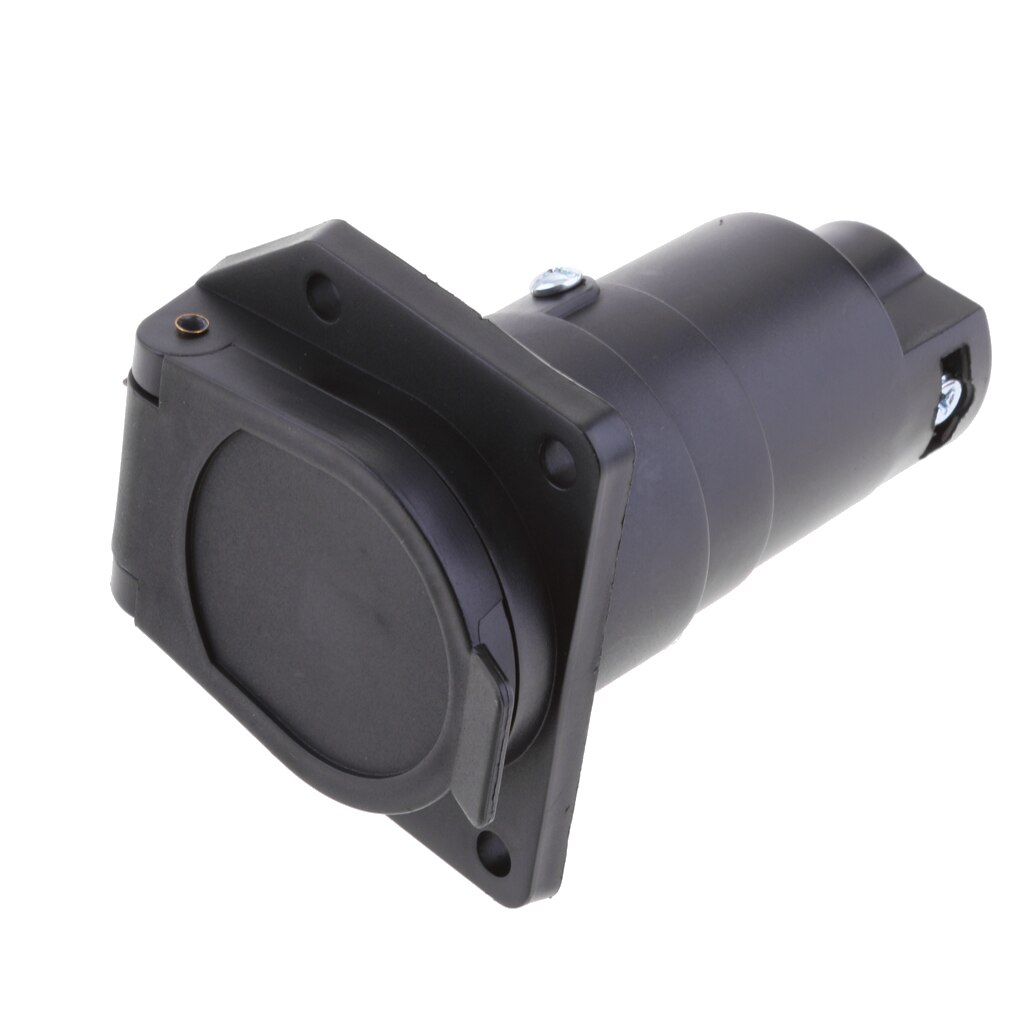 7 Way Round Trailer Connector Female RV Light Plug Connector 7 Poles - US