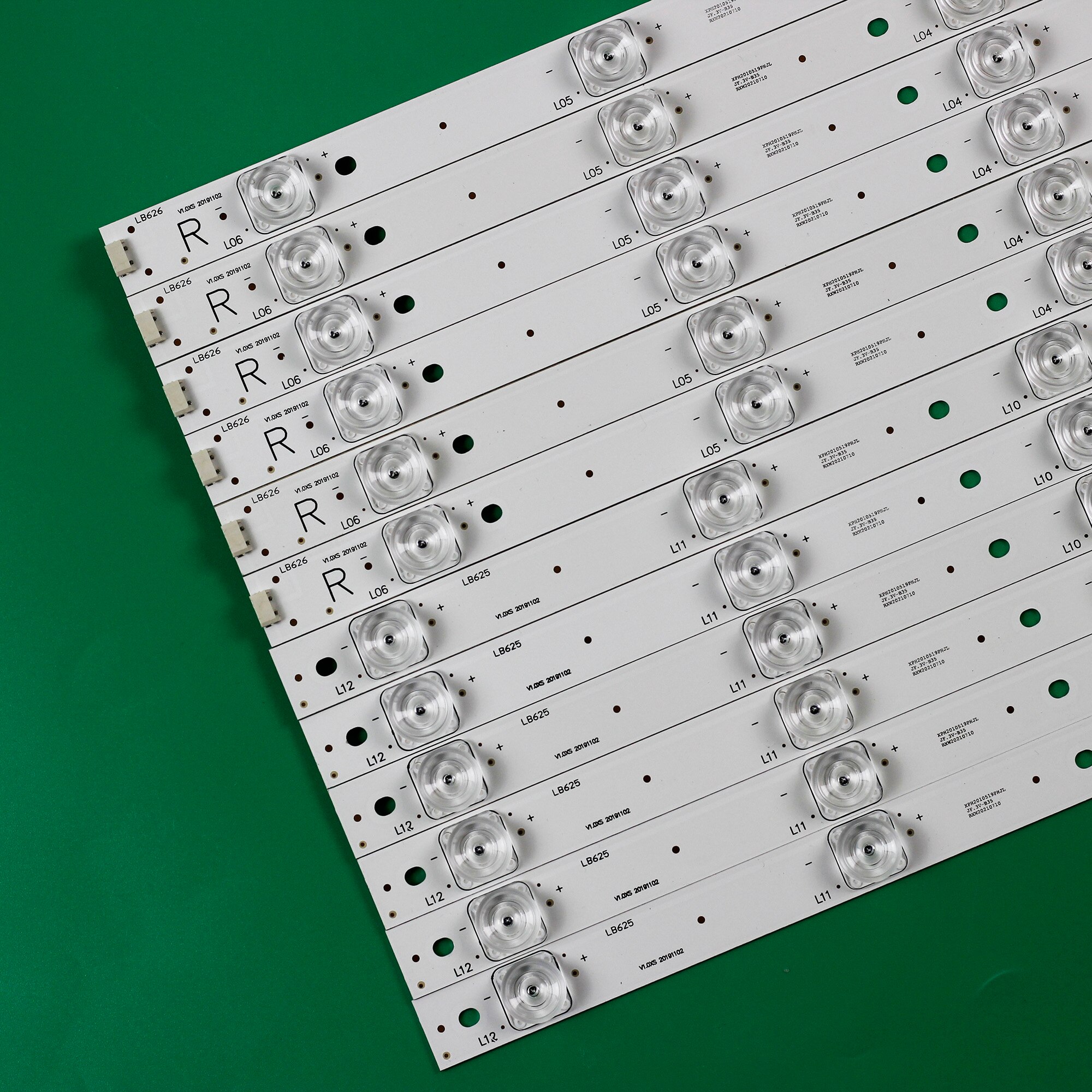 Barre LED (12) pour Sharp LC-55CFE6241K LC-55CFE6241E 55CUF8462ES LC-55CUF8472ES LC-55CUF8372ES 55CUF8372KS LC-55CFE6452E 55CUG8462ES