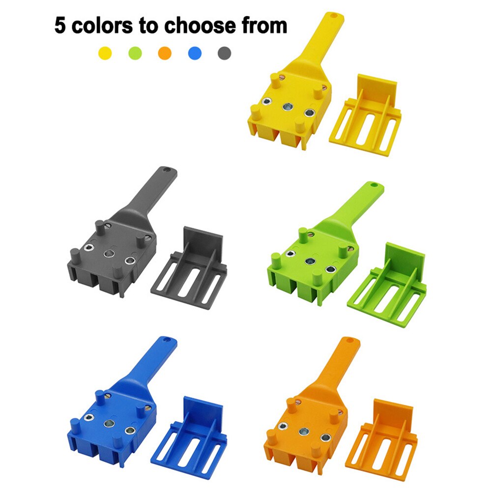 Drilling Hole Jig 1PC Quick Centering Fixture Pocket Hole Portable ABS Plastic Positioning Punching Handheld Dowel Jig
