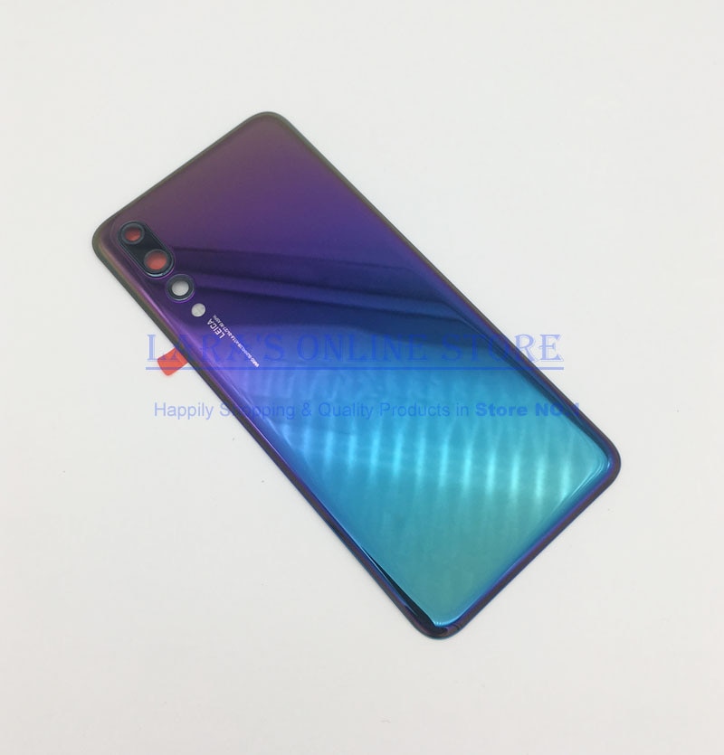D'origine pour Huawei p20 P20 Pro Retour Batterie Couvercle Logement Verre P20 lite Lunette arrière Batterie Porte avec Lentille De Caméra Pièces