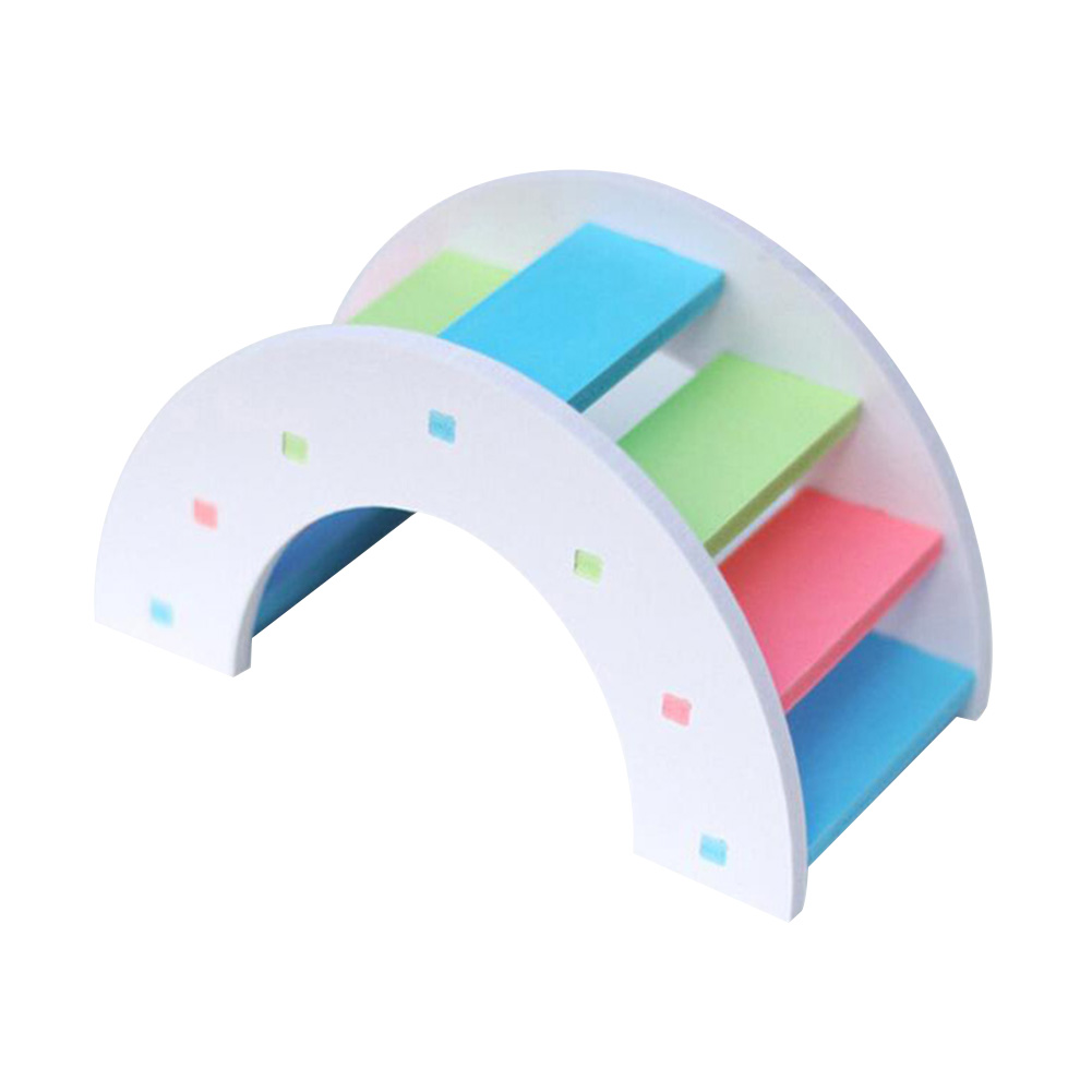 Hamster Toys Wooden Rainbow Bridge Seesaw Swing Toys Small Animal Activity Climb Toy DIY Hamster Cage Accessories: A