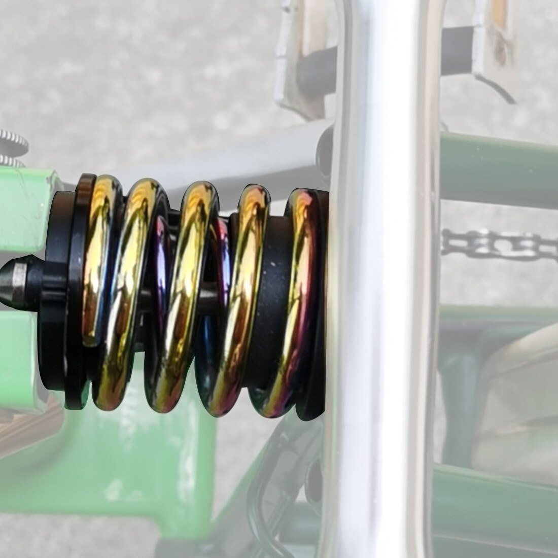 Aluminum Bicycle Spring Suspension Rear Shock Shocks Absorber Folding Bike Titanium Screw Rod For Brompton