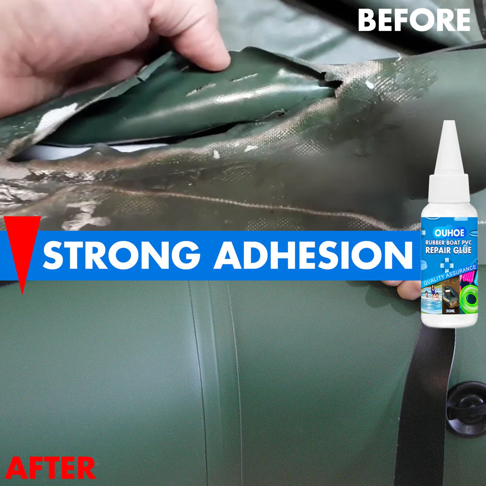 Inflatable Boat Adhesive Waterproof PVC Repair Glue For Inflatable Pool Toy Repair Tears And Pinholes Inyl Repair Adhesive