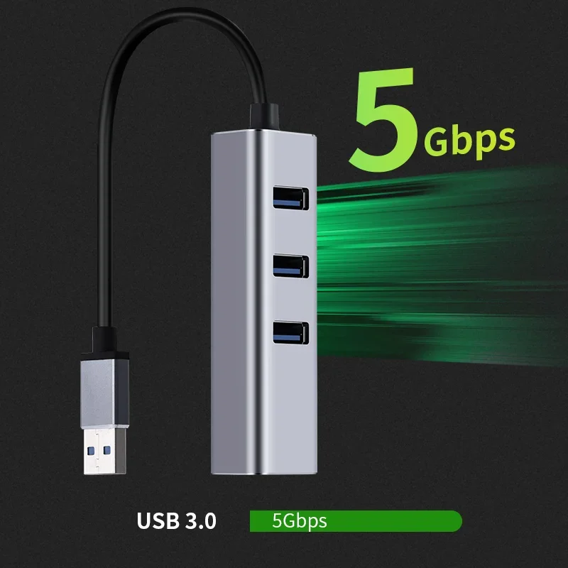 USB C HUB 1000 Mbit/s 3 Ports USB 3.0 Typ C HUB USB auf Rj45 Gigabit Ethernet Adapter RTL8153 für MacBook Laptop Computer