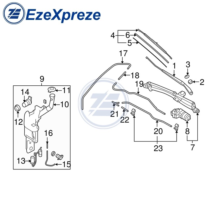 Ruitenwisserinstallatie Motor Pomp Voor Toyota RAV4 Corolla Yaris Mazda G22C-67-482,85330-71010,85330-60190, g22C67482 85330-21010 47010