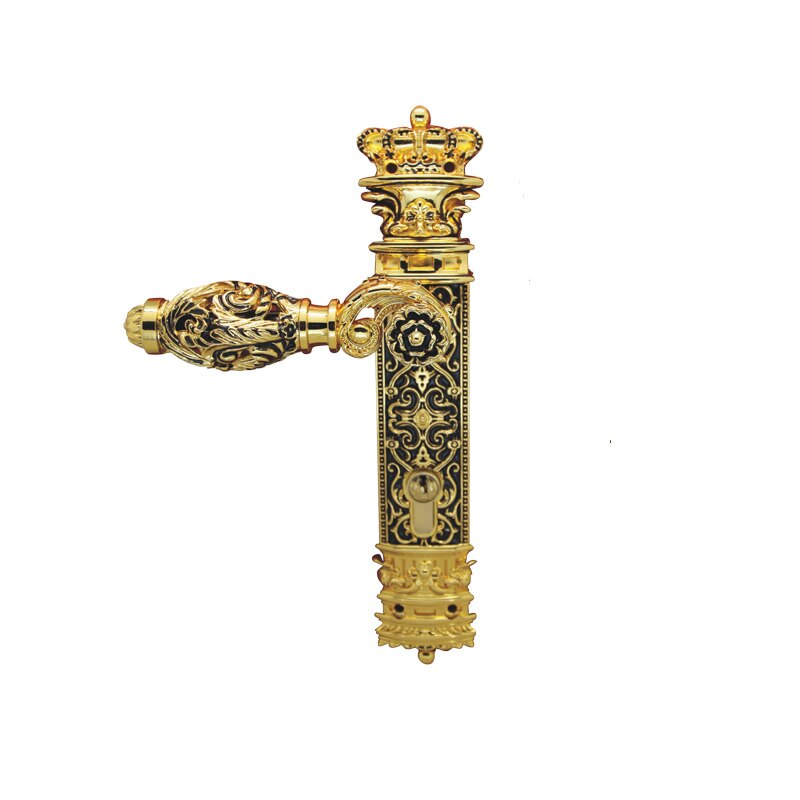 85mm CENTRAL DISTANCE HOLLOW SPLIT ZINC DOOR HANDLE DOOR LOCK---ITALY --GP FINISH