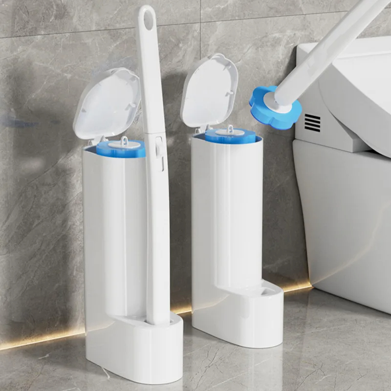 Einweg-Toiletten bürste Wand montage multifunktion ale Ersatz kopf Dekontamination Reinigungs werkzeug Home Badezimmer Toilette