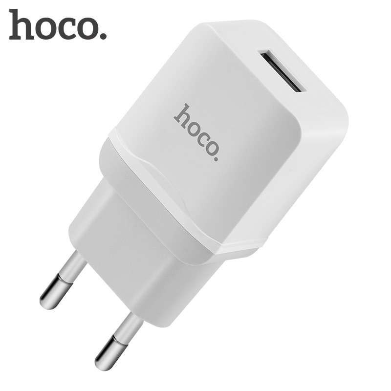 HOCO Universele 5V2. 4A USB Charger Adapter Met Oplaadkabel Muur Travel Charger EU Stekkers Draagbare voor iPhone X Samsung Xiaomi